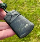 Unique Nathan Jerry Rare Nz Tangiwai Pounamu Greenstone Maori Hei Toki Adze