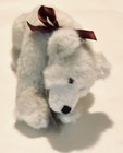 Coca-cola Christmas Polar Bear 11  Stuffed Animal 90s Jointed Teddy Holiday Bb