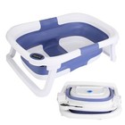 Collapsible Baby Bathtub W  Thermometer  Portable Travel Baby Bath Tub  Newborn