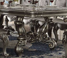 Traditional 11 Piece Dining Set - Antique Platinum Silver Table   10 Chairs Ina6