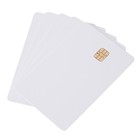 5 Pcs Iso Pvc Ic W  Sle4442 Chip Blank Smart Card Contact Ic Card Safety White