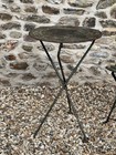 Vintage French Metal Folding Bistro Table