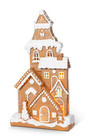 Glitzhome 17 5  Lighted Gingerbread House Christmas Table Decor Plug-in