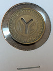 Lot Of 4 New York City Nyc Transit Tokens Subway Small Y Cut Out - Path And More