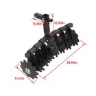 Disc Plow Harrow 35  For Atv utv tractor 2  Receiver Hitch Heavy Duty Adjustable