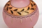 Bohemian Style Victorian Antique Hand Blown Pink Art Glass Vase