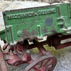 Original Antique Arcade Cast Iron Mccormick Deering Horse   Wagon - Nice