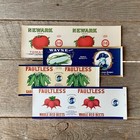 66 Diff Vtg Original 1910 - 1930s Can Label Collection Bulk Offer Wholesale Lot