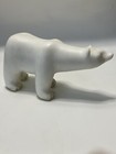 1960s Large Inuit Art Eskimo Marble Polar Bear Sculpture Carving