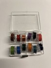 Making Memories Eyelets   Brads Mixed Craft Embellishments Lot W  Box   Wire