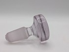 Vintage Flat Glass Disc Decanter Bottle Stopper Topper  Amethyst Purple  
