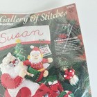 Bucilla 33508 Santa s Workshop 15  Diagonal Felt Stocking Applique Kit 1995 Vtg