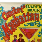 Vintage Southern Comfort Happy Hour Manhattan Poster 1960s Psychedelic Art