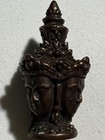 Phra Prom 4 Face Lp Rare Old Thai Buddha Amulet Pendant Magic Ancient Idol 12