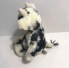 Jellycat Bashful Calf 12    Black   White Cow Plush