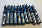 10 Pcs 1 2  Used Roughing Rougher Endmills 4 Flute