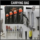 4 Pack Heavy Duty Pipe Wrench Set Adjustable 8  10  12  14  With Storage Bag