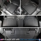 All Weather Floor Mats For 2020-2025 Ford Explorer 6 Seats   Cargo Mat