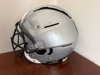 Schutt F7 Vtd Adult Large Silver Football Helmet Dark Blue Facemask