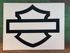 Harley Davidson Badge Decal 4 85  W 3 85  H And 2 w 1 5h Message Color And Size