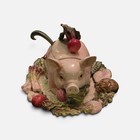 Fitz And Floyd French Market Tureen With Ladle And Platter Covered Earthenware