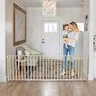 Large Baby Gate Child Dog Pet 5 To 8 Ft Wide Long Gates Safety Strong Childproof