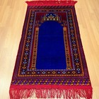 Luxury Handmade Silk Prayer Rug - Hand-knotted Islamic Mihrab Carpet Muslim Gift