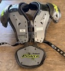 Riddell Power Amp Football Shoulder Pads W  Backplate Size Xs Men 14-15    32-34   