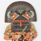 Cedric Honyumptewa Hopi 12  Carved Wood Broadface Flat Kachina