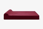 Barker Beds 7  Large Orthopedic Dog Bed With Headrest  Burgundy Luxury Pet Bed