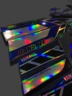 2006 Yamaha Banshee Full Graphics Kit  And Radiator Grill Set Holographic Finish