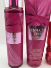 New Bath   Body Works Perfect In Pink 3pc Set Full Size Body Wash Cream Mist