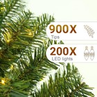 6ft Artificial Christmas Tree With 66ft 200led Lights Stand Xmas Holiday Pre Lit