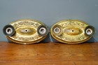 Antique Vintage 1930 s Art Deco Victorian Double Ceiling Light Fixture Brass