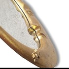 New  Vintage Crescent Man In The Moon Stars Wall Mirror 14  Round Celestial Gold
