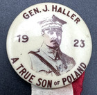 1923 Gen J Haller  a True Son Of Poland  Pin - L985