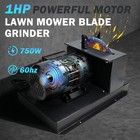 Lawn Mower Blade Sharpener 1hp 750w With 9-inch Ceramic Grinding Wheel