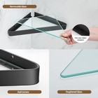 Bathroom Shelves Wall Mounted Glass Corner Shower Shelf For Floating Tempered