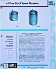 Vintage Rare 1950 s Altec 633a Dynamic Microphone W Accessories Hi Z Harp Prop 