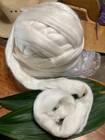 Organic Polwarth Mulberry Silk Top 8oz  Roving-spin-felt-dye-craft-weave-crochet