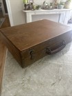 Vintage Wooden Artist Box Painters Travel Supply Storage Case With Palette Nyc