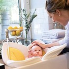 Blooming Bath Lotus Flower Baby Bath  Original Package  Yellow   Brown