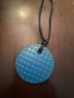 Blue Pendant Silicone Chew Necklace Bpa Free Sensory Teething 