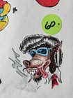 Original Vintage Shop Used Terrys Tattoo Glasgow Tattoo Flash Sheet Hand Color 3