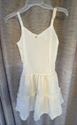 Girls Petticoat Slip Her Majesty White Tiered Ruffled Lace Trim Size 12 Vgc