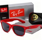 Ray-ban Rb2140 Wayfarer Classic Sunglasses     Black Red Mickey Border Multiple Uk