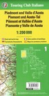 Piemonte valle D aosta Piedmont Map By Touring Club Italiano  2017   brand New 