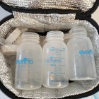 Evenflo Breastfeeding Lot Milk Storage Bottles Lids Manual Pump Insulated Bag