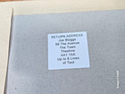 240 Square White Custom Personalised Self Adhesive Return Address Labels