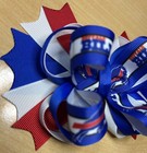 Buffalo Bills Football Inspired Hair Bow